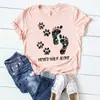 Site Independente de Tamanho Europeu e Americano Tops de Moda Popular Estrangeira Europeus e Americanos Gato da Sorte Shopee Ebay Camisetas Femininas Dropshipping