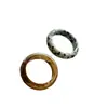 Anillo de Ámbar Estilo Ins Retro Chinoiserie Estilo Festivo Gama Alta Elegante Nicho Geométrico Anillo para Dedo Índice Ancho