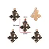 Accesorios para Joyería de Aleación con Goteo de Aceite DIY Colgantes de Mariposa Oscura Murciélago Pendientes Pendientes Pulsera Colgante W508