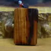 Amuletos de Paz de Madera de Melocotón Rayada Natural Amuletos Clásicos Portátiles Talla en Madera Colgante para Coche Accesorio Unisex Amuletos Portátiles Tallados a Mano