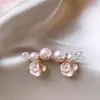 Pendientes de Perla Retro Franceses Lujo Ligero Moda Gama Alta Elegantes Elegantes Tachuelas Exquisitos Nicho Versátiles Pendientes Sencillos para Mujer