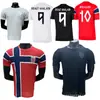 Camiseta de Noruega Copa del Mundo 2026 Local y Visitante Segunda Equipación Uniforme de Fútbol Versión Jugador Haaland 9 Odegaard 10