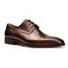 Otoño 2021 nuevo calzado formal de negocios para hombre transfronterizo, zapatos Derby de punta cuadrada pequeña de cuero repujado con cocodrilo