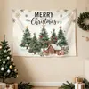 Tapiz del Festival de Navidad Decoración de Pared para Sala de Estar y Dormitorio Tela Colgante Tela de Fondo Tela Decorativa para Atmósfera de Fiesta y Fotografía