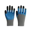 Guantes de protección laboral resistentes al desgaste látex reforzado con dedos recubiertos de pegamento antideslizantes sitio de trabajo trabajo guantes de protección laboral venta al por mayor