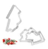 Anillo de Torre de Árbol de Navidad de Acero Inoxidable 304 Anillo para Tarta de Frutas Francesa Molde Punzonado para Pastel de Mousse Herramientas para Hornear