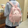 Mochila de Gato Desenho Animado Fofa para Meninas, Mochila Escolar para Alunos do Ensino Fundamental, Mini Mochila Leve, Estilo Japonês, Simples, Leve e Confortável