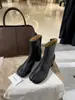 Versión de piel de oveja~ Botas nuevas de punta dividida para otoño e invierno botas Chelsea de pezuña de cerdo botas Martin versátiles de cuero genuino para mujer botas cortas de tacón alto