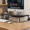 Soporte elevador para computadora de escritorio, elevador de monitor, estante de almacenamiento para escritorio de oficina, base, soporte, almohadilla, estante