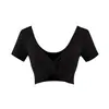 Ropa de Mujer al por Mayor Transfronteriza Nuevos Productos Verano 2026 Sexy Ajustado Europeo y Americano Camiseta de Manga Corta con Nudo de Doble Capa Tops para Mujer