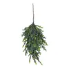 Nuevas Ramas de Pino de Norfolk Transfronterizas Pino de Navidad y Ramas de Ciprés Vegetación Artificial Navideña Decoración para Plantas en Maceta para el Hogar DIY