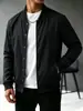 Camisa de linho leve para primavera e outono, transfronteiriça da Amazon, manga longa, gola alta, respirável, casual masculina, novo estilo chinês com bolso