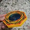Jubaolou Espelho Bagua Zenju Espelho Convexo de Madeira Espelho Côncavo Ornamento Bagua Tai Chi Porta de Casa Templo