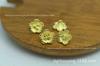 Acessórios para joias de cobre fundido DIY Pingente de flor de cobre fundido 6*9mm Acessórios para grampo de cabelo de pingente pequeno
