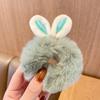 Anel de Cabelo de Pelúcia com Orelhas de Coelho Outono e Inverno Ins Fofo Corda para Prender o Cabelo Elástico Fofo Corda de Cabelo Fofa Acessórios de Cabelo para Mulheres