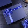 Día de San Valentín enviar novio reloj zapatos azul perlado moño caja de regalo cielo y tierra caja vacía joyería creativa exquisita