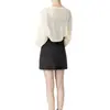 Protección Solar Hilo de Hielo Delgado Cárdigan de Gama Alta para Mujer Verano Nuevo Estilo Hueco Exterior Chal de Punto Falda con Tirantes Top Corto