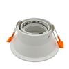 Kit de soporte MR16 foco de superficie de lado estrecho anillo de superficie GU10 ángulo ajustable copa de lámpara portalámparas empotrado apertura 90mm