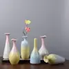 Jarrón de Cristal de Jingdezhen con Color Degradado, Jarrón Creativo de Cerámica Hecho a Mano de Jingdezhen, Pequeño Recipiente Decorativo para Flores, Muy Vendido en el Mercado