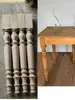 Pernas de mesa retrô em estilo francês de madeira maciça pernas de mesa DIY caseiras de celebridade da internet pernas de mesa de jantar pernas de mesa de centro pernas de armário de madeira pernas de madeira redondas