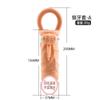 Maza de cristal vibratoria con púas transfronteriza para hombre, divertida, transparente, extendida, juego de pene de maza, juego de pene artificial