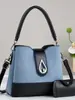 Nova bolsa de mão macaron estilosa de alta costura, bolsa de ombro versátil de grande capacidade, bolsa transversal moderna