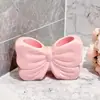 Taza para Cepillo de Dientes con Forma de Lazo Linda y Creativa de Venta Caliente Transfronteriza, Taza de Almacenamiento para Cepillado de Dientes en el Baño, Estante de Almacenamiento con Forma de Lazo
