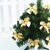 Colgante Decorativo Spot Árbol de Navidad 5cm Lazo Dorado Tela Lazo Pequeño Dorado de Tela Adornos Colgantes
