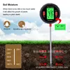 Medidor de suelo cinco en uno: Medidor de pH, temperatura, humedad, intensidad de luz del suelo, medidor de suelo para huertos, plantas en maceta y siembra