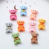 Accesorios de resina para hacer tú mismo, collar de oso, pegamento para funda de teléfono móvil, anillo para el cabello para niños, tendón de goma, taza de agua, caja de almacenamiento, parche