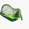 Hamaca Antimosquitos Columpio de Apertura Rápida Nailon Red para Mosquitos Estilo Camping al Aire Libre Patio Antidesgarro Tela de Paracaídas Doble Antivuelco
