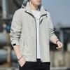 Chaqueta casual fina deportiva para hombre Four Seasons con capucha cortavientos para jóvenes y adultos al aire libre