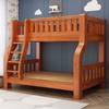 Litera, Cama Baja y Alta Pequeña de Madera Maciza, Cama Doble para Adultos y Niños, Litera para Dormitorio de Estudiantes de Secundaria
