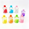 Botella Creativa de Acrílico con Aceite y Arena Movediza, Taza Luminosa, Colgante para Llavero, Accesorios para Coche, Adornos de Escritorio