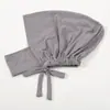 Artículo popular de comercio exterior: Bufanda para el cuello elástica versátil de seda de leche, sombrero, moda malaya, color liso, básico, pañuelo para la cabeza étnico, sombrero