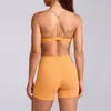 Conjunto Deportivo de Yoga Pilates Fitness ONER Transfronterizo A Prueba de Golpes Escote en V Profundo Espalda Sexy Hermosa Ropa para Fitness al Aire Libre