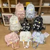 Mochila Coreana Ins Nueva de Aspecto Elegante, Fresca y Dulce para Estudiantes de Secundaria y Preparatoria, Multicompartimentos, Ligera, Gran Capacidad
