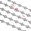 50cm Cor Dourada e Prateada Aço Inoxidável Eletrodepositado a Vácuo Flor, Coração, Borboleta, Caranguejo Pingente de Corrente Acessórios para Colar DIY