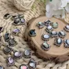 Conchas Brancas Naturais Conchas Pretas Caixa de Raposa Luxo Leve Francês Acessórios Delicados