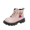 Botas Martin para Niñas con Forro de Felpa Otoño e Invierno Nuevas 2026 Botas de Princesa Elsa Botas de Cuero para Niños Botas Cortas para Bebé Suela Suave Antideslizante
