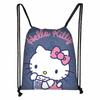 Nuevo paquete de dibujos animados de Sanrio Hello Kitty Kulomi, bonito bolsillo de gran capacidad, práctico bolso de almacenamiento para estudiantes de primaria.