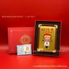 Ornamentos Populares de Ouro Puro 999 para Ganhar Dinheiro, Dinheiro na Mesa, Presentes para Amigos e Melhores Amigos, Venda Direta da Fábrica