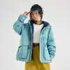 Nueva chaqueta cortavientos casual holgada de invierno para viajes al aire libre y montañismo, a prueba de viento, engrosada, cálida, abrigo estilo pareja
