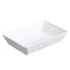 Platos Blancos de Melamina para Uso Comercial, Platos Fríos, Comida Estofada, Cajas de Exhibición de Comida Cocinada, Guarniciones para Hot Pot, Bocadillos para Buffet de Barbacoa, Platos de Presentación