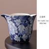 Conjunto de Chá Sicai Gai Bowl Azul e Florido Peça Única Conjunto Completo Conjunto de Chá Kung Fu Bule com Alça Lateral Xícara de Chá Bule Único Tigela de Chá Não Quente