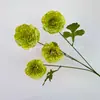 Tallo Único con 4 Cabezas de Flores de Loto de Seda de Niebla, Arreglo Floral Artificial de Camelia para Boda, Flores Falsas Decorativas para Exhibición en Casa