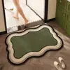 Alfombrilla de baño de tierra de diatomeas, absorbente de agua, secado rápido, alfombrilla para pies, entrada de baño, alfombrilla antideslizante, alfombra para puerta de inodoro del hogar