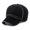 Gorra de béisbol de mediana edad a prueba de frío para hombre, de invierno, gruesa, cálida, con protección para los oídos, gorra Lei Feng, gorra de lengua de pato para exteriores de moda