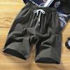 Shorts Casuales de Lino para Hombre Verano Sueltos Casuales Pantalones Off-top Lino Fino Pantalones Off-top