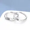 Anillo de pareja Bixin original para hombre y mujer, anillo abierto con inscripción, personalidad, estudiante, simple, regalo japonés y coreano para el Día de San Valentín